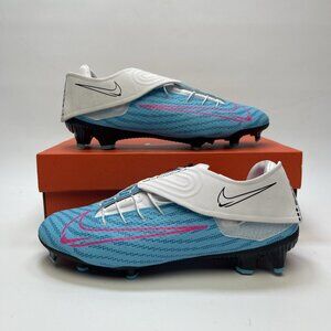 Nike Phantom GT2 Academy Flyease FG/MG Soccer Cleats Blue Sz 7 US DH9638-446